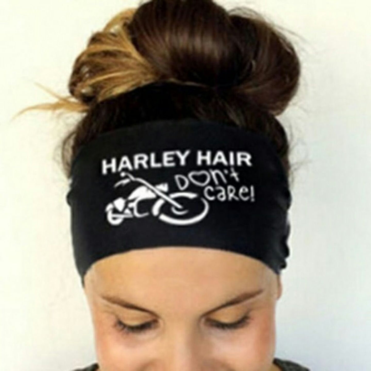 Custom Soft Stretch Sport Bandana Head Band Black Pink Woman Unisex Hairband Elastic Spa Yoga Sweat Motorcycle SUV Outdoor Hair accessories