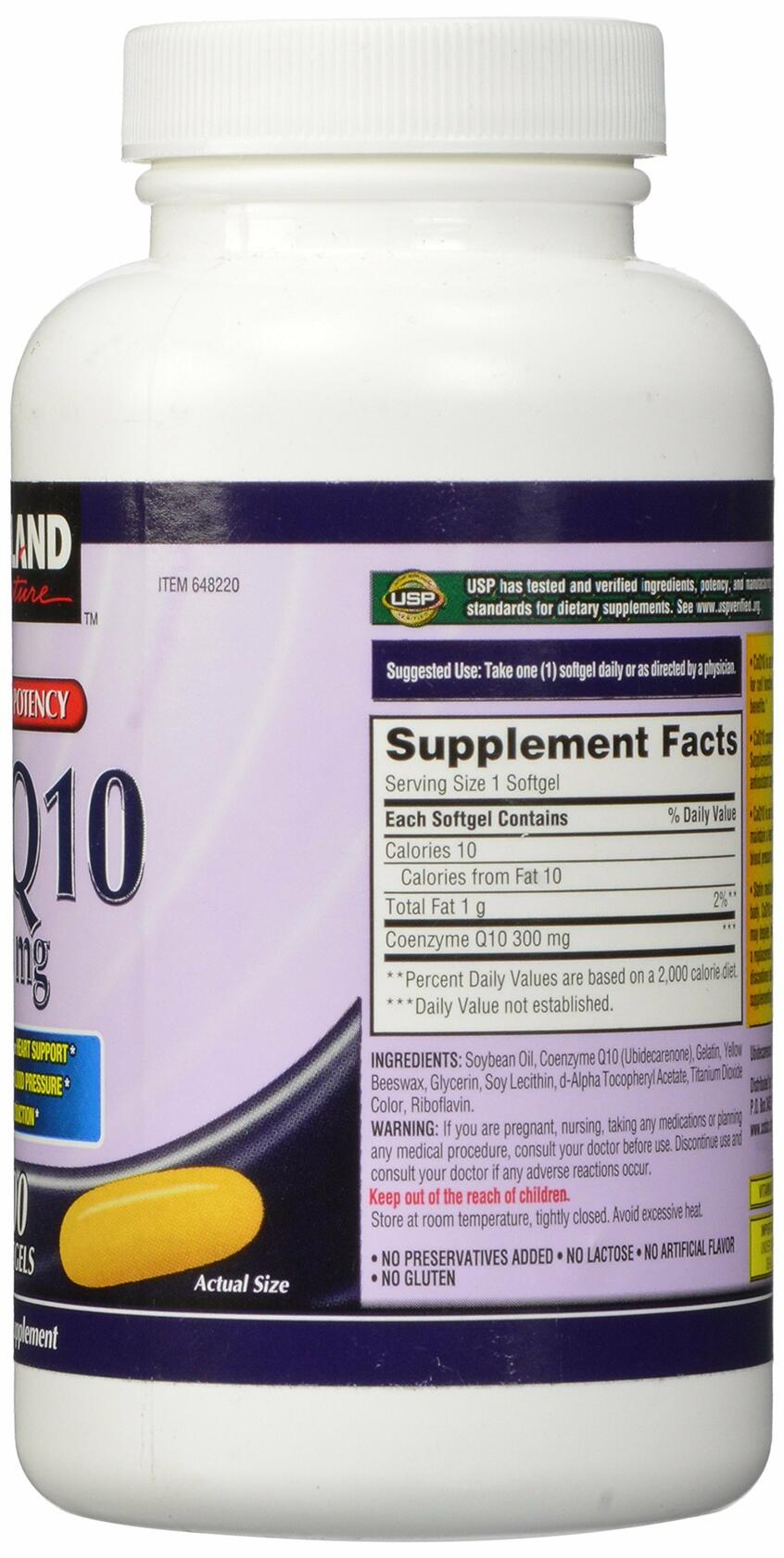 Kirkland Signature COQ10 100 Softgels, 300 mg, 6.4 Ounce