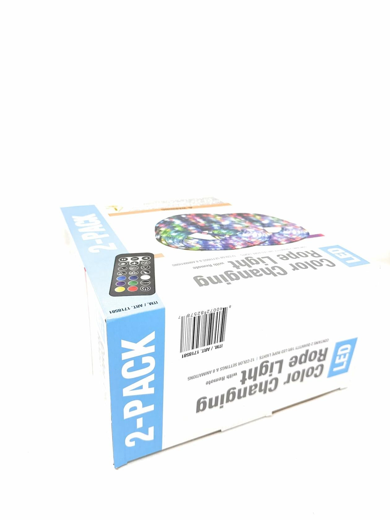 LED Color Changing Rope Light with Remote 18ft Rope Lights (2-Pack)