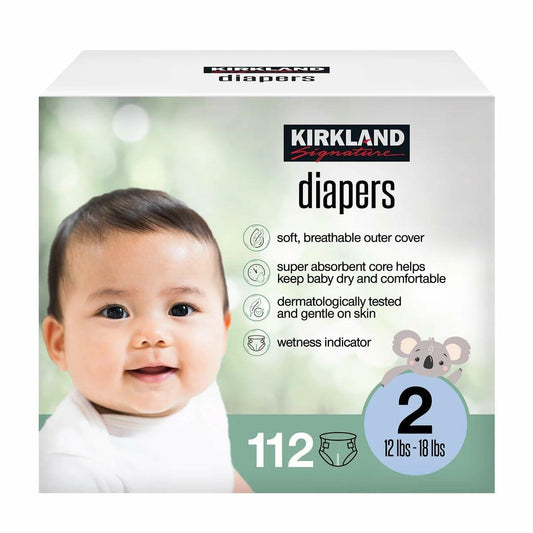 Kirkland Signature Diaper, Size 2 (112 Count)