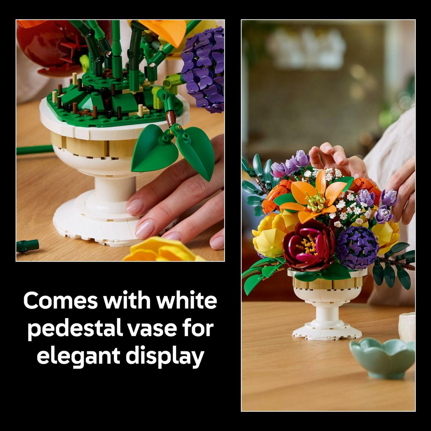 LEGO Botanicals Flower Arrangement DIY Building Set - Faux Bouquet Set for Adults, 18+ - Floral Home D�cor Kit - Gift for Mother's Day - Decorations for Office or Cubicle - 10345