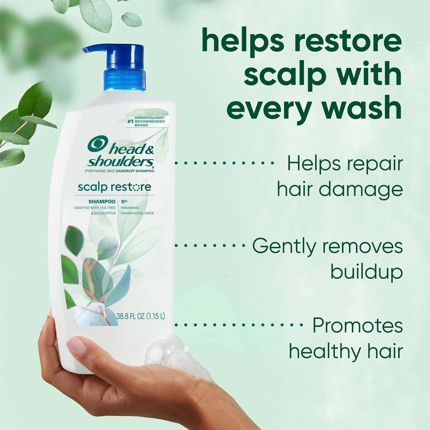 Head & Shoulders Scalp Restore Shampoo, 38.8 Fluid Ounce