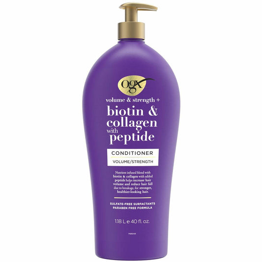OGX Volume & Strength + Biotin & Collagen Conditioner (40 Fluid Ounce)