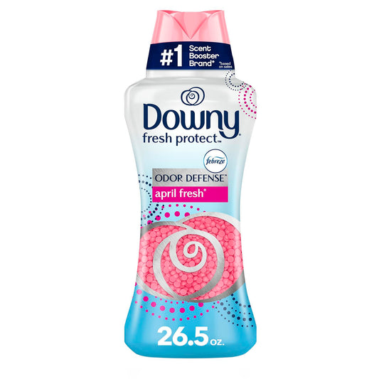 Downy Fresh Protect Laundry Scent Booster Beads for Washer with Febreze Odor Defense, April Fresh, 26.5 oz, Use with Fabric Softener