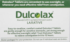 Dulcolax Laxative - 5 mg - 200 Comfort Coated Tablets