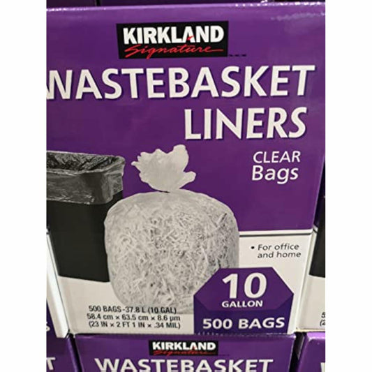 Kirkland Signature Kirkland, 500 Bags, Clear