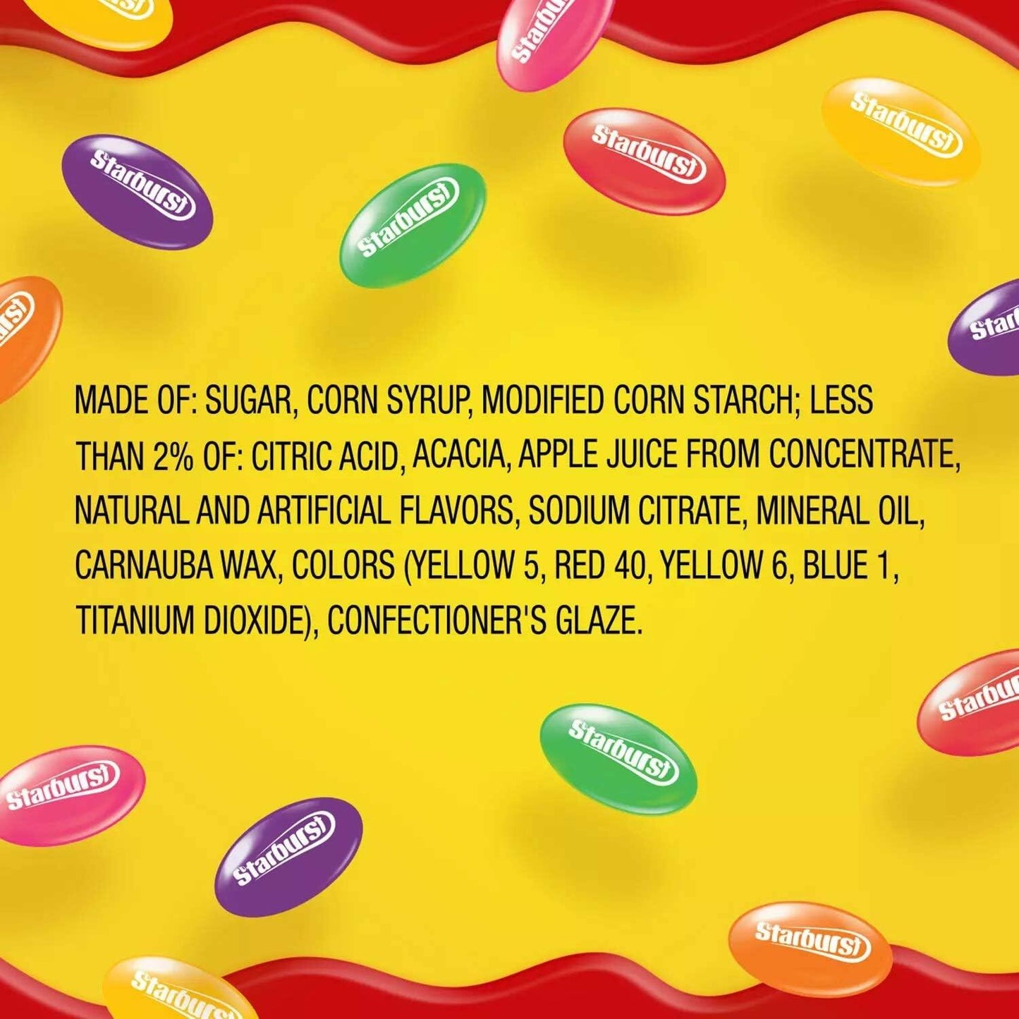 Starburstt Original Assorted Jelly Beans Chewy Candy Resealable Jar (54 oz.)