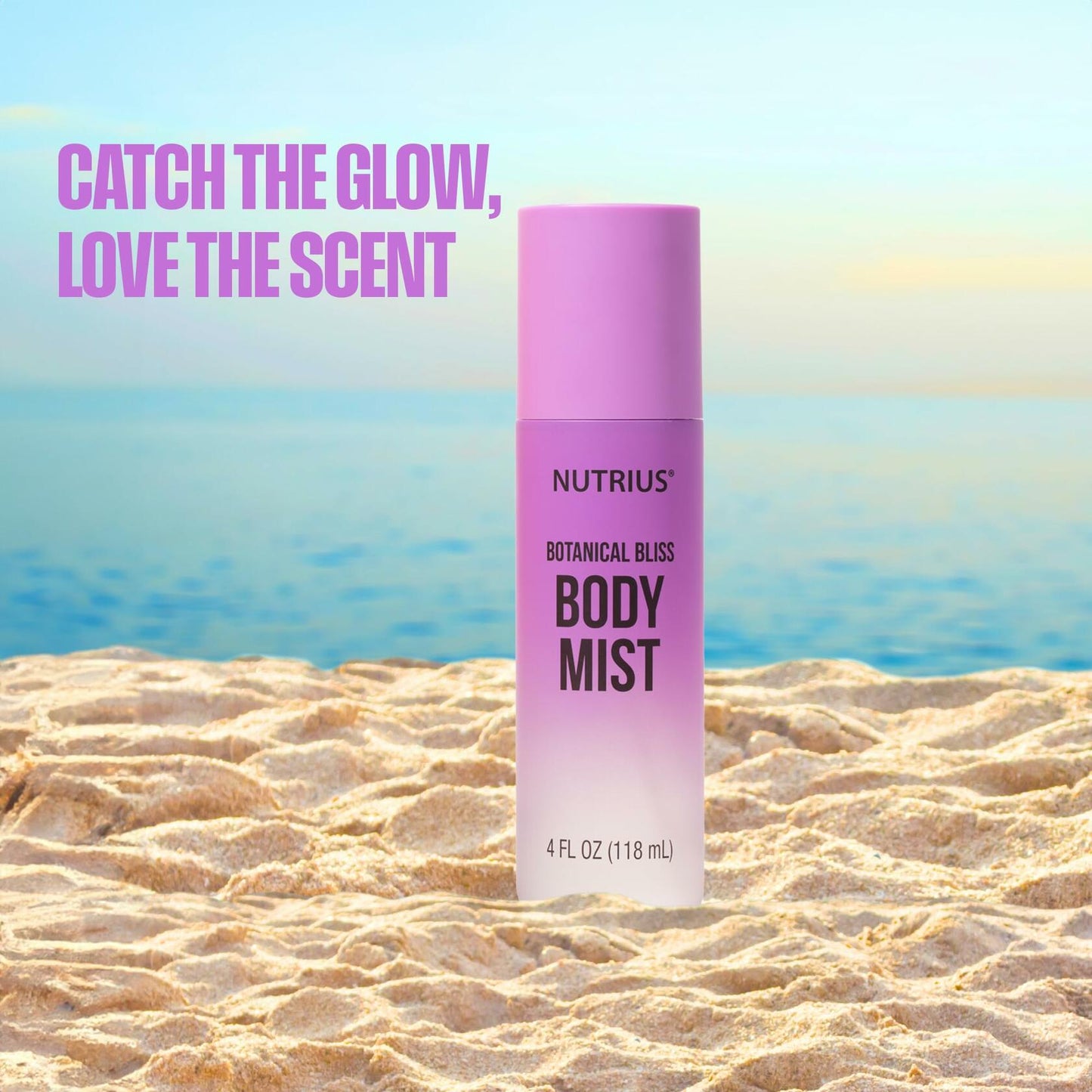Nutrius Body Mist - Botanical Bliss, 4 FL OZ - Invigorating and Natural Daily Fragrance