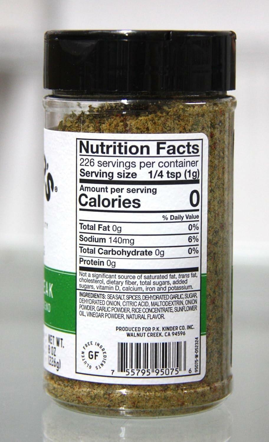 Kinder's Brazilian Steakhouse Seasoning, 8 Ounce