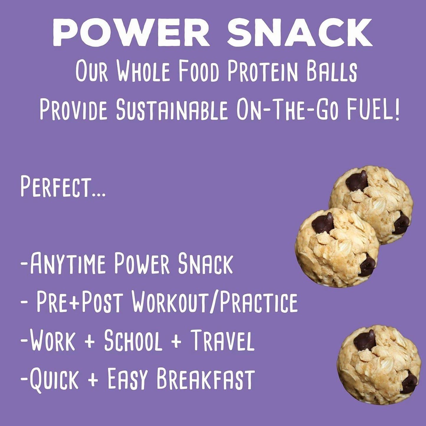 simplyFUEL Chocolate Chip Cookie Dough Protein Balls, 12 Ounce