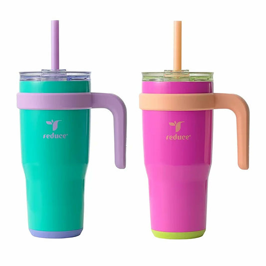 REDUCE 24 oz. Cold1 Tumbler, 2-Pack (Sharp pink and Teal)