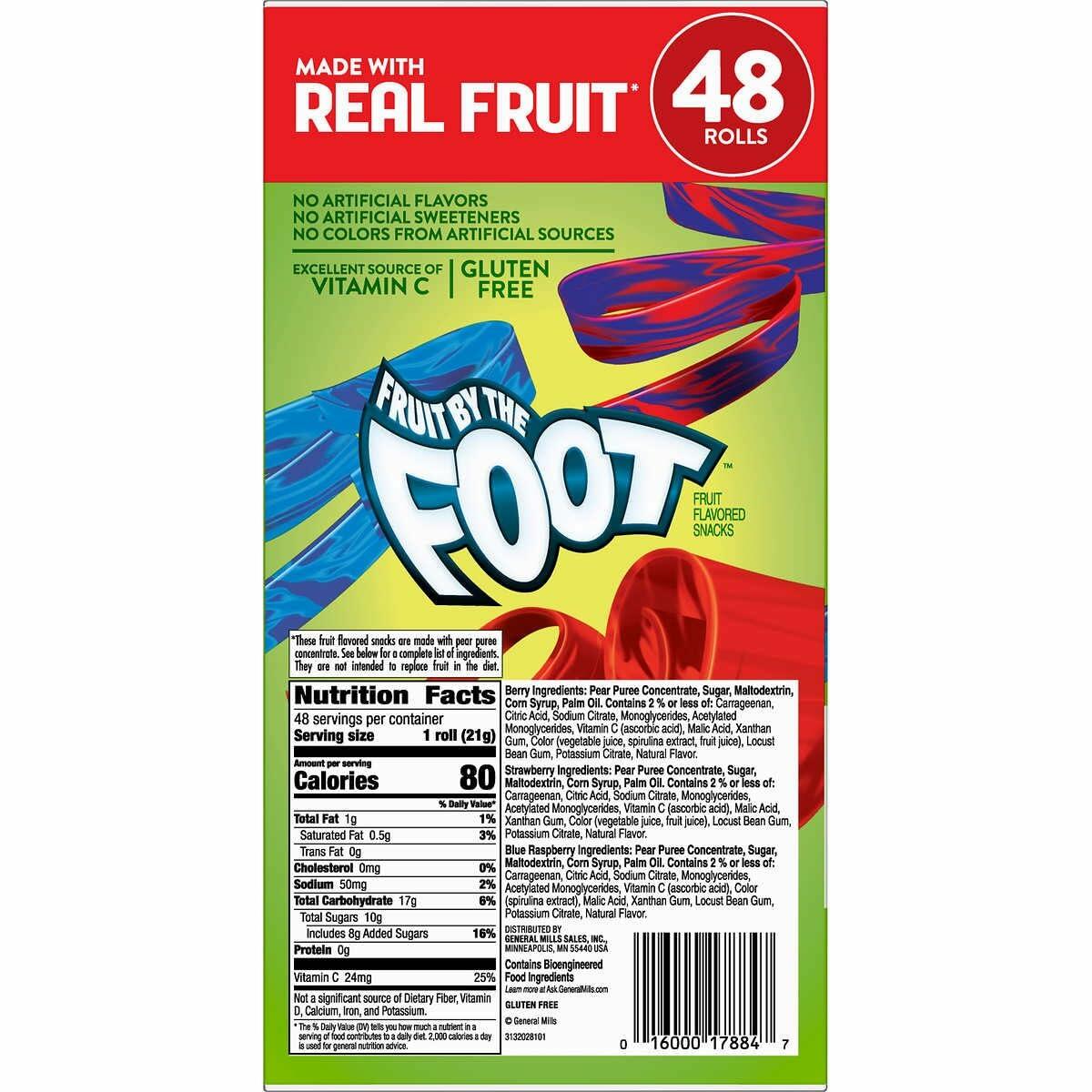 Fruit By The Foot, Variety Pack, 0.75 Ounce (48 Count)