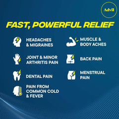 Advil Liqui-Gels Pain Reliever and Fever Reducer, Pain Medicine for Adults with Ibuprofen 200mg for Headache, Backache, Menstrual Pain and Joint Pain Relief - 160 Liquid Filled Capsules