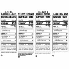 Boulder Canyon Kettle Style Potato Chips Variety Pack, 24 Count, Assorted 1.5oz. Bags, Olive Oil Classic Sea salt, Hickory BBQ, Sea Salt & Cracked Pepper, Classic Sea salt