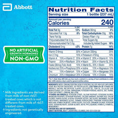 PediaSure Grow & Gain with Immune Support, 27 Minerals & Vitamins for Kids, 7g Protein, Non-GMO, Gluten-Free, Vanilla, 8-fl-oz Bottle, Pack of 6