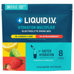 Liquid I.V. Hydration Multiplier Electrolyte Drink Mix, Variety, 0.56 Oz, 30 Ct