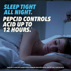 Pepcid AC Maximum Strength Heartburn Relief Tablets, OTC Medicine Prevents & Relieves Heartburn Due to Acid Indigestion & Sour Stomach, 20mg Famotidine Acid Reducer, Fast-Acting, 50 ct
