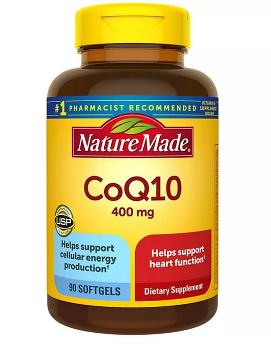 Nature Made CoQ10 (Coenzyme Q 10) 400 mg. Softgels 1 Pack