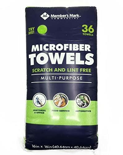 Member's Mark 16" x 16" Microfiber Towels, 36 Count (Green)