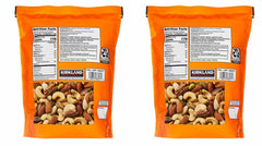 Kirkland Signature Extra Fancy Unsalted Mixed Nuts, 2 Jars (2.5 LB)