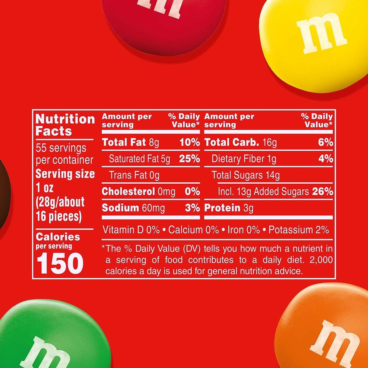 M&M's Peanut Butter Chocolate Candy, 55 Oz,, ()