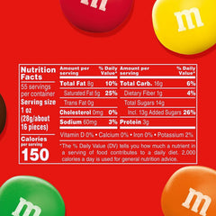 M&M's Peanut Butter Chocolate Candy, 55 Oz,, ()