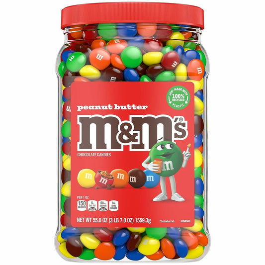 M&M's Peanut Butter Chocolate Candy, 55 Oz,, ()
