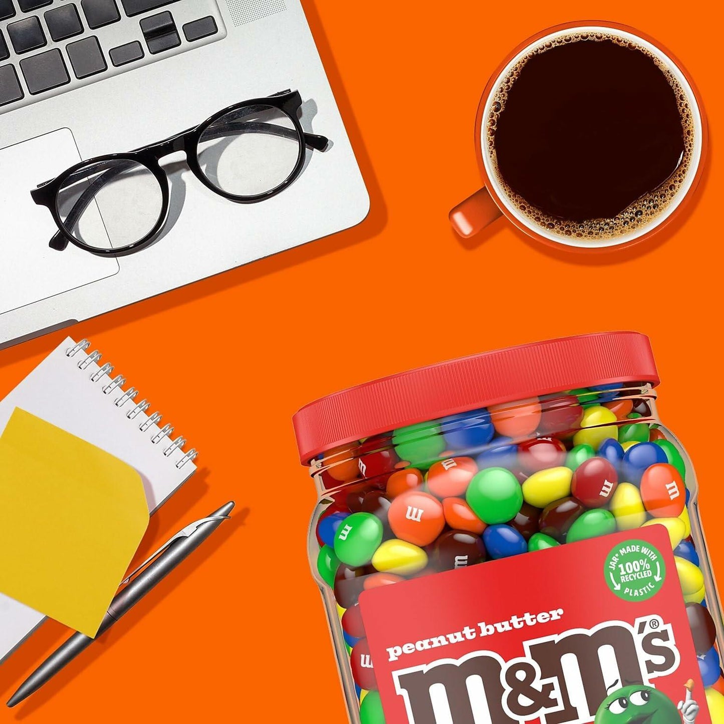 M&M's Peanut Butter Chocolate Candy, 55 Oz,, ()