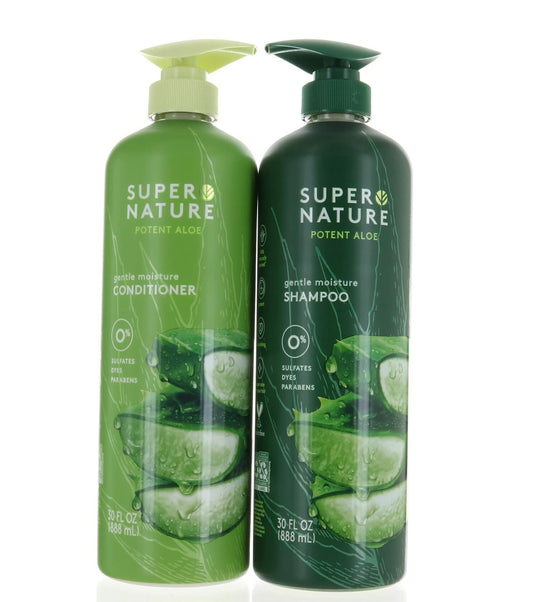 Super Nature Potent Aloe Gentle Moisture Shampoo 30 Fluid Ounce