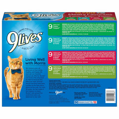 9Lives Meaty Favorites Variety Pack, 5.5-Ounce, 36-Pack