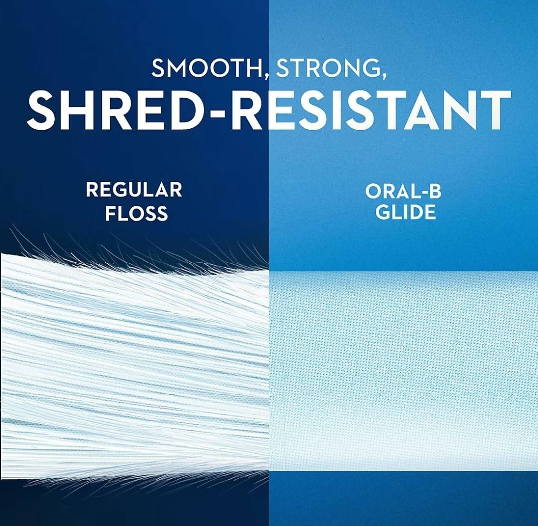 Oral-B Glide Mint All-in-One Dental Floss, 48 Yards Each (Pack of 6)
