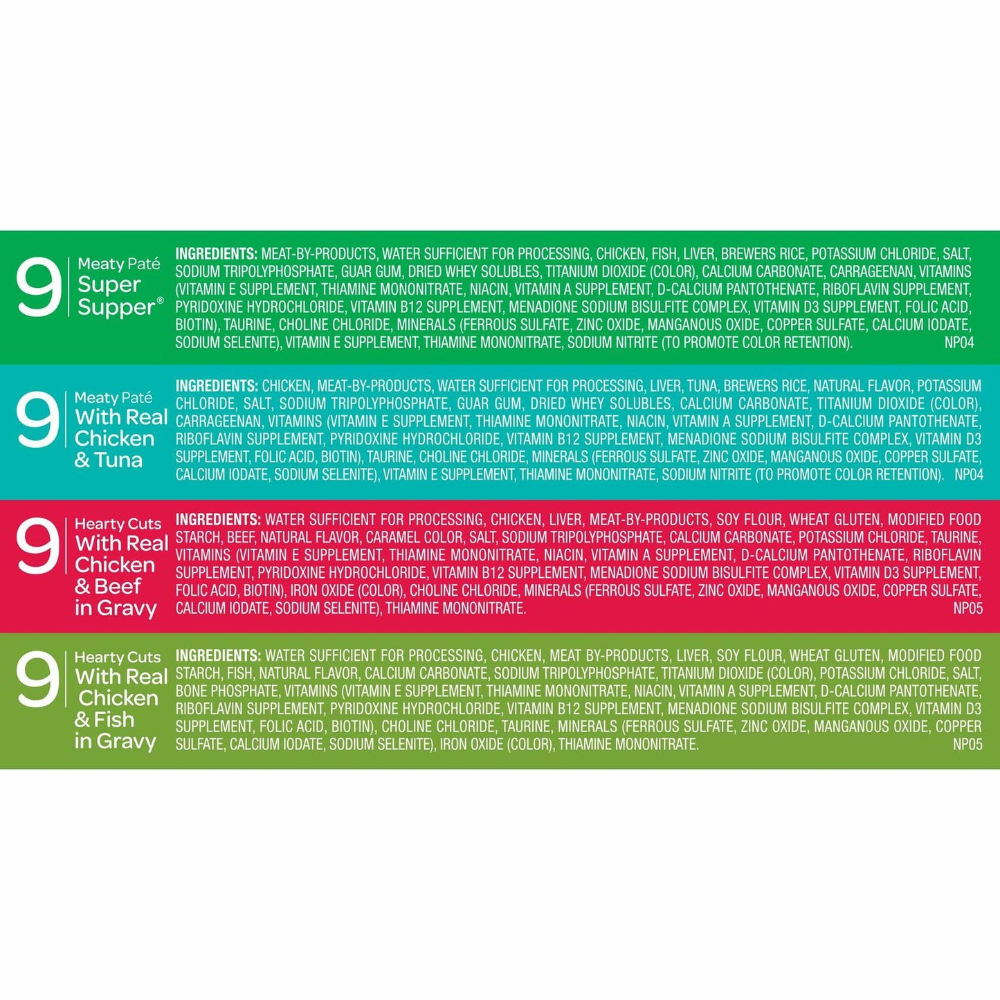 9Lives Meaty Favorites Variety Pack, 5.5-Ounce, 36-Pack