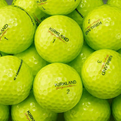 Kirkland Signature 3-Piece Urethane Cover Golf Balls, Neon Yellow (Box Damaged)