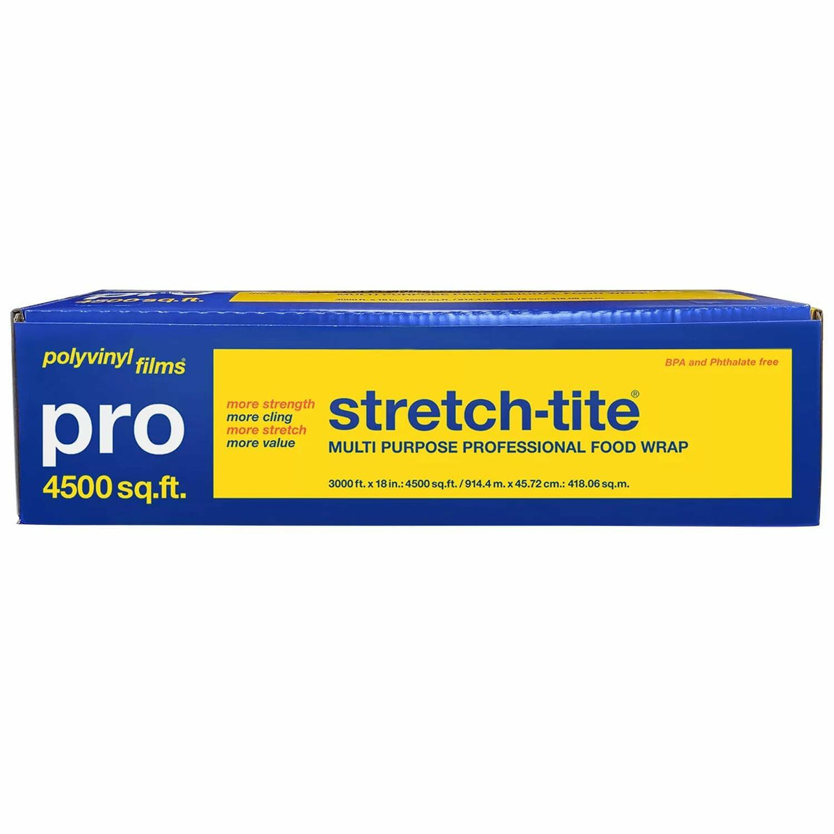 Stretch-tite PRO 18" x 3000 sq ft multi purpose professional food wrap