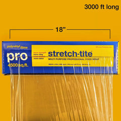 Stretch-tite PRO 18" x 3000 sq ft multi purpose professional food wrap
