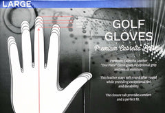 KIRKLAND SIGNATURE Men's Golf Gloves Premium Cabretta Leather, Large, 3 Pack