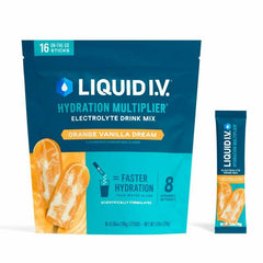 Liquid I.V.� Hydration Multiplier - Orange Vanilla Dream | Electrolyte Powder Drink Mix | 1 Pack (16 Servings)