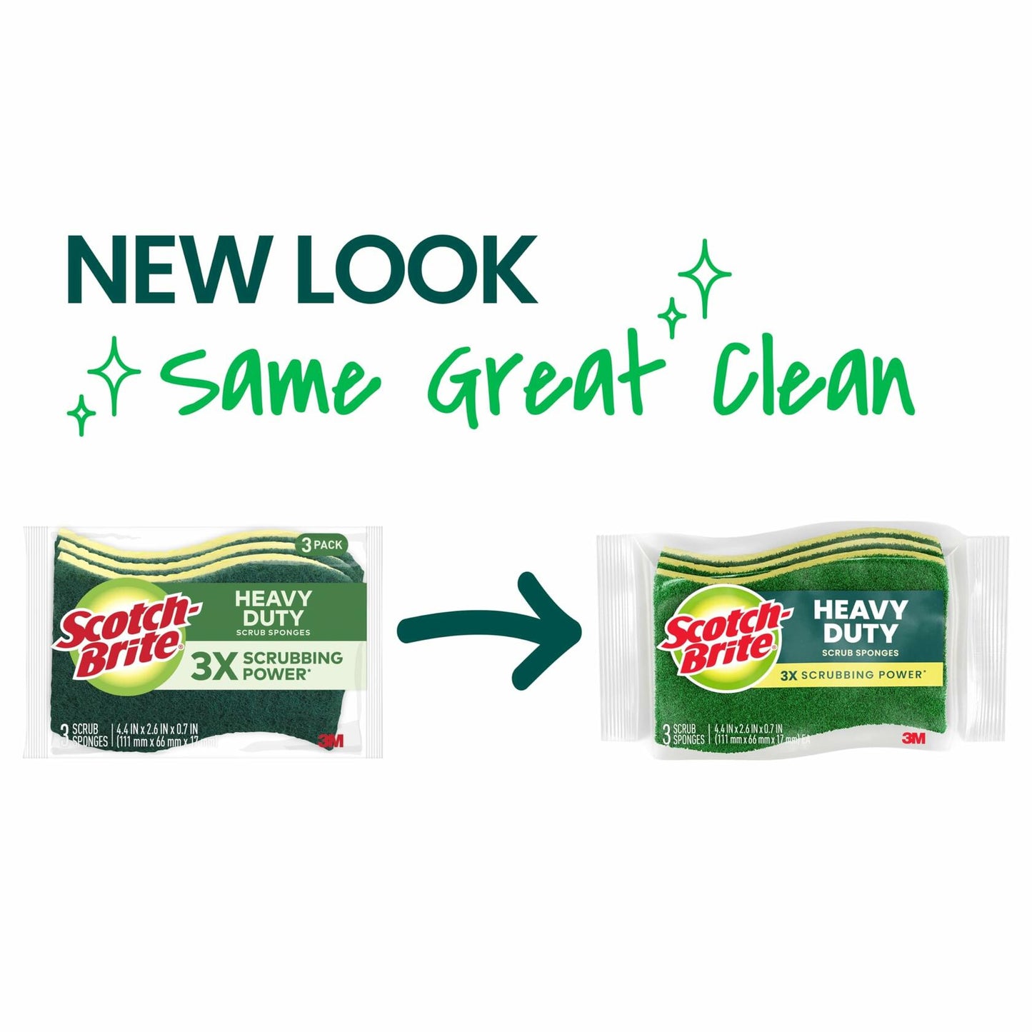 Scotch-Brite Heavy Duty Scrub Sponges, 12 Scrub Sponges, Stands Up to Stuck-on Grime