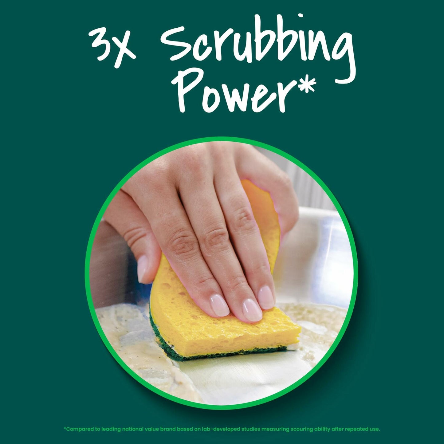 Scotch-Brite Heavy Duty Scrub Sponges, 12 Scrub Sponges, Stands Up to Stuck-on Grime