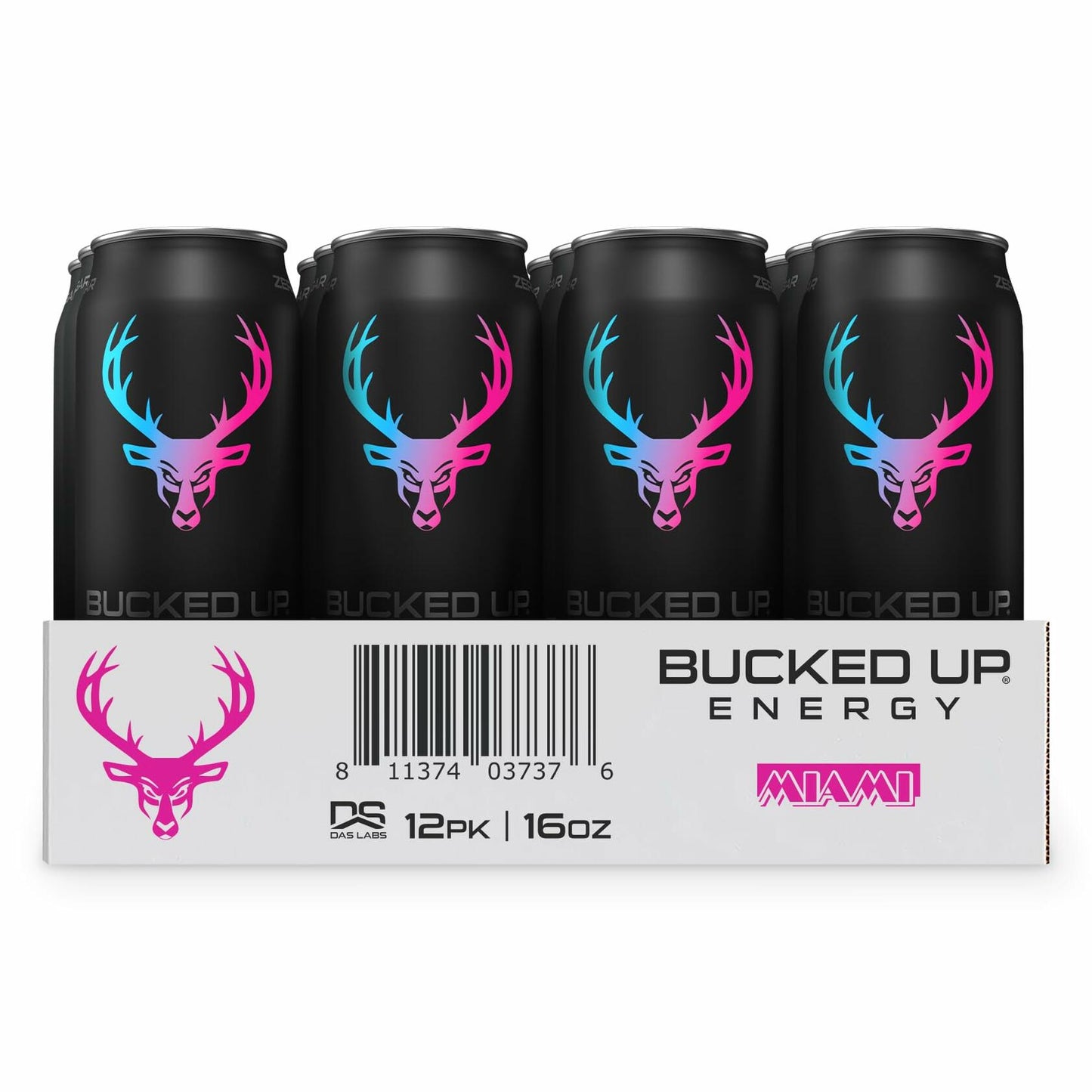 Bucked Up Energy Drink 300mg (Miami) (12 CT)