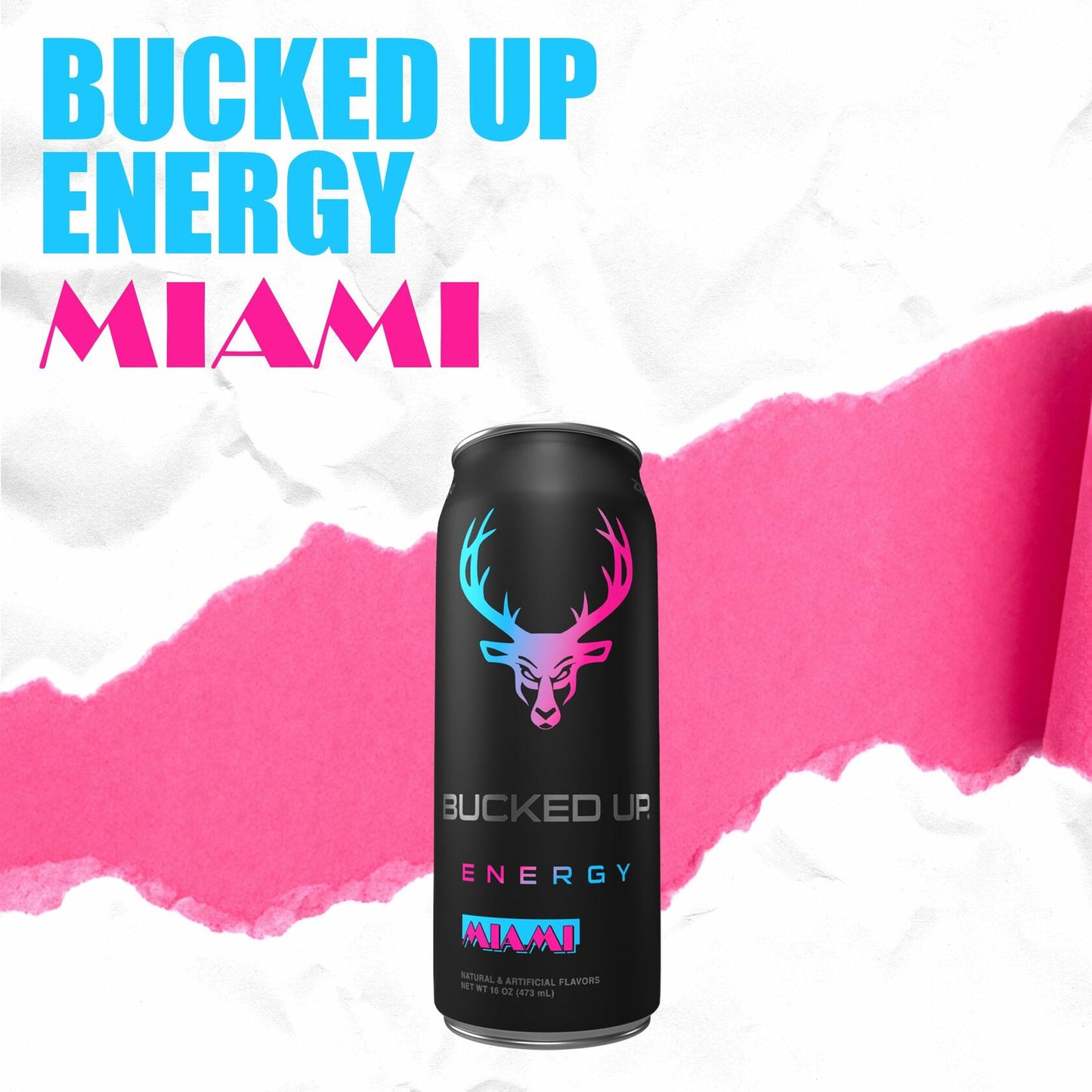 Bucked Up Energy Drink 300mg (Miami) (12 CT)
