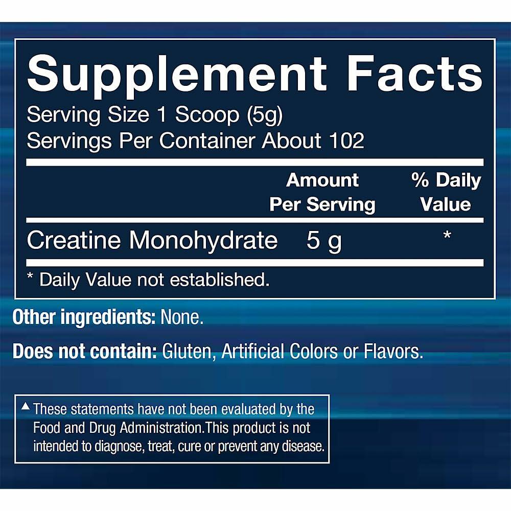 BODYTECH 100% Pure Creatine Monohydrate Powder - Premium Micronized Creatine for Enhanced Muscle Strength and Performance - Supports Muscles, Recovery, and Increased Exercise (18oz/102 Servings)