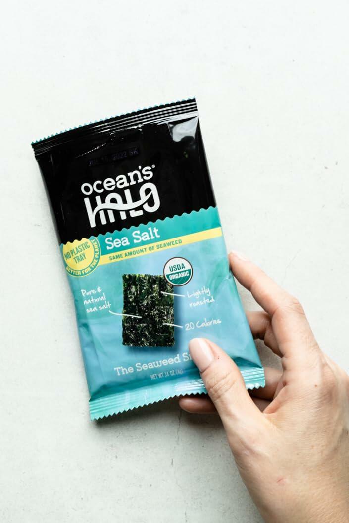 Ocean's Halo Sea Salt Sea Weed Snacks Pack of 20 x 4g