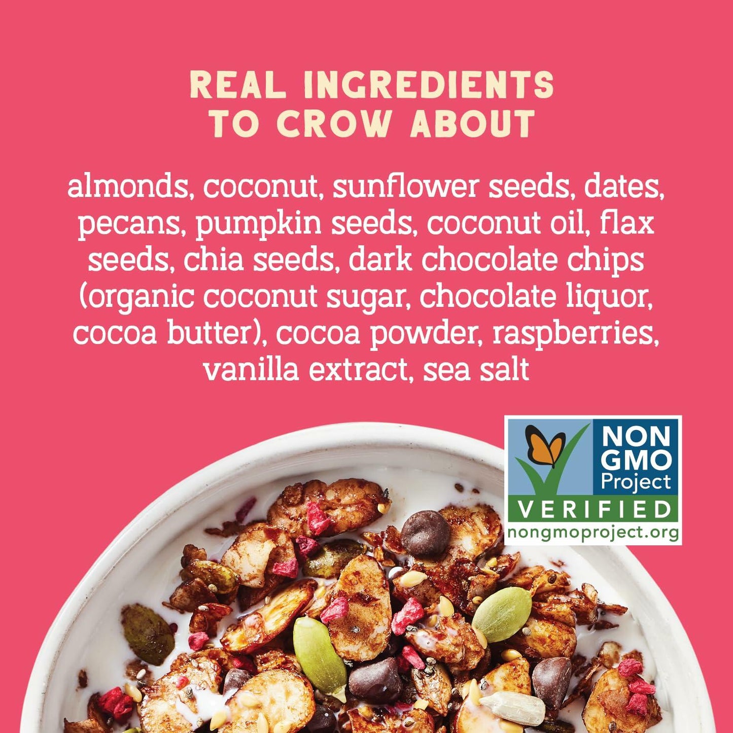 Seven Sundays Nut Granola Cereal, Day Dream Dark Chocolate Raspberry, 20 Oz Bag (Pack of 3), Grain & Gluten Free, 4g Protein, 5g Net Carbs, Keto Friendly