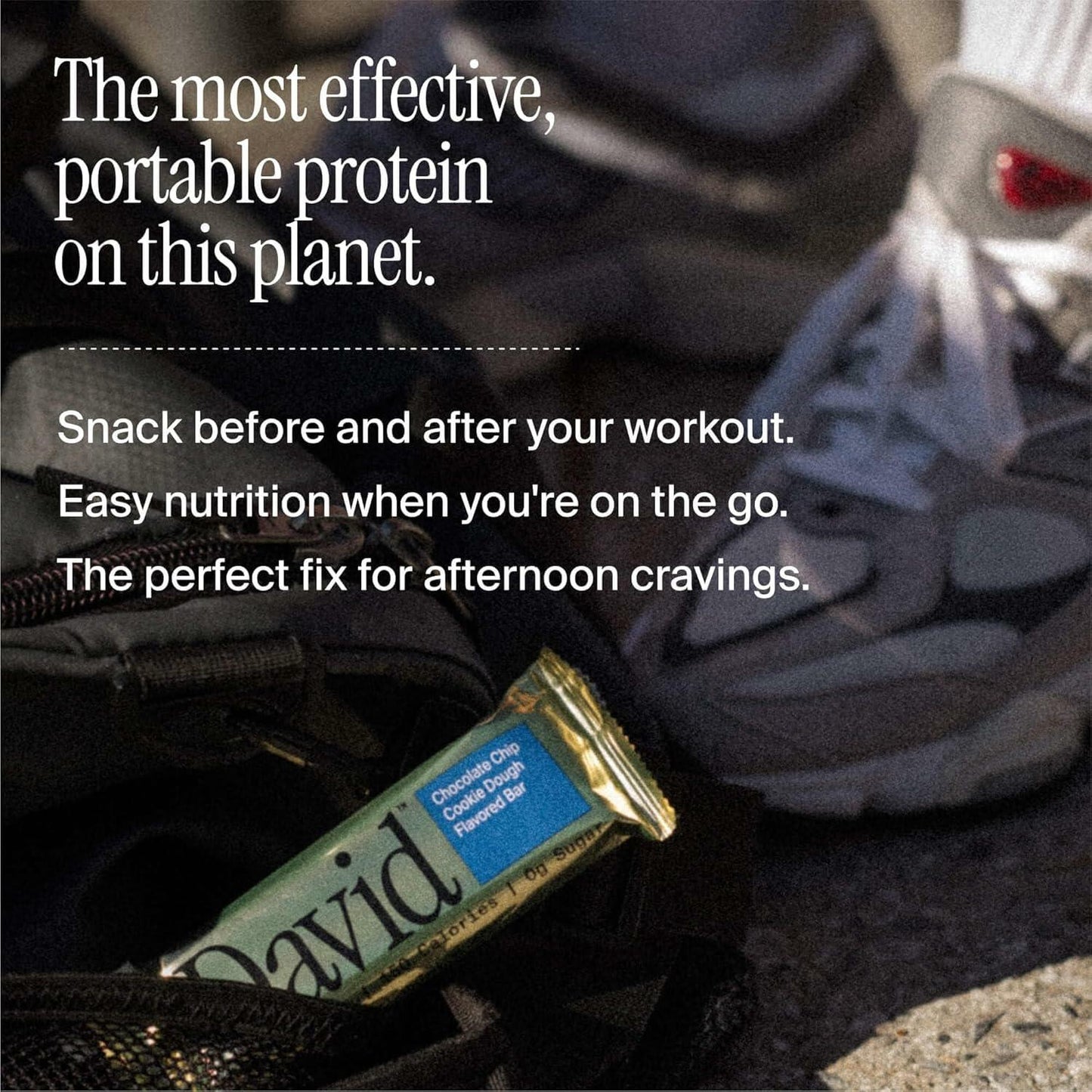 David Protein Bar, Salted Peanut Butter, 24 Protein Bars | 28g of Protein | 150 Calories | 0g of Sugar - High Protein, Low Carb, Gluten Free Protein Bar (2 Pack - 24 ct.)