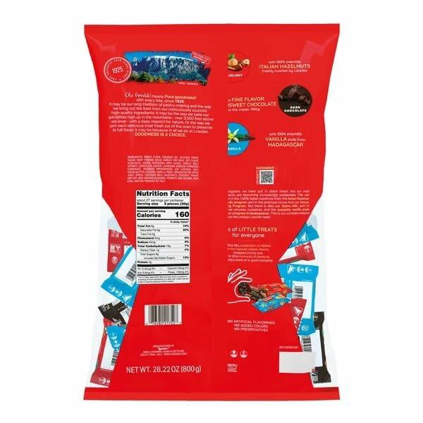 Loacker Mini Wafer Cookies Variety, .35 oz, 80-pack