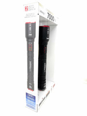 Infinity X1 7000L Dual Power Rechargeable Flashlight,7000 Lumen CREE LED with Adjustable Focus and Heat Lock