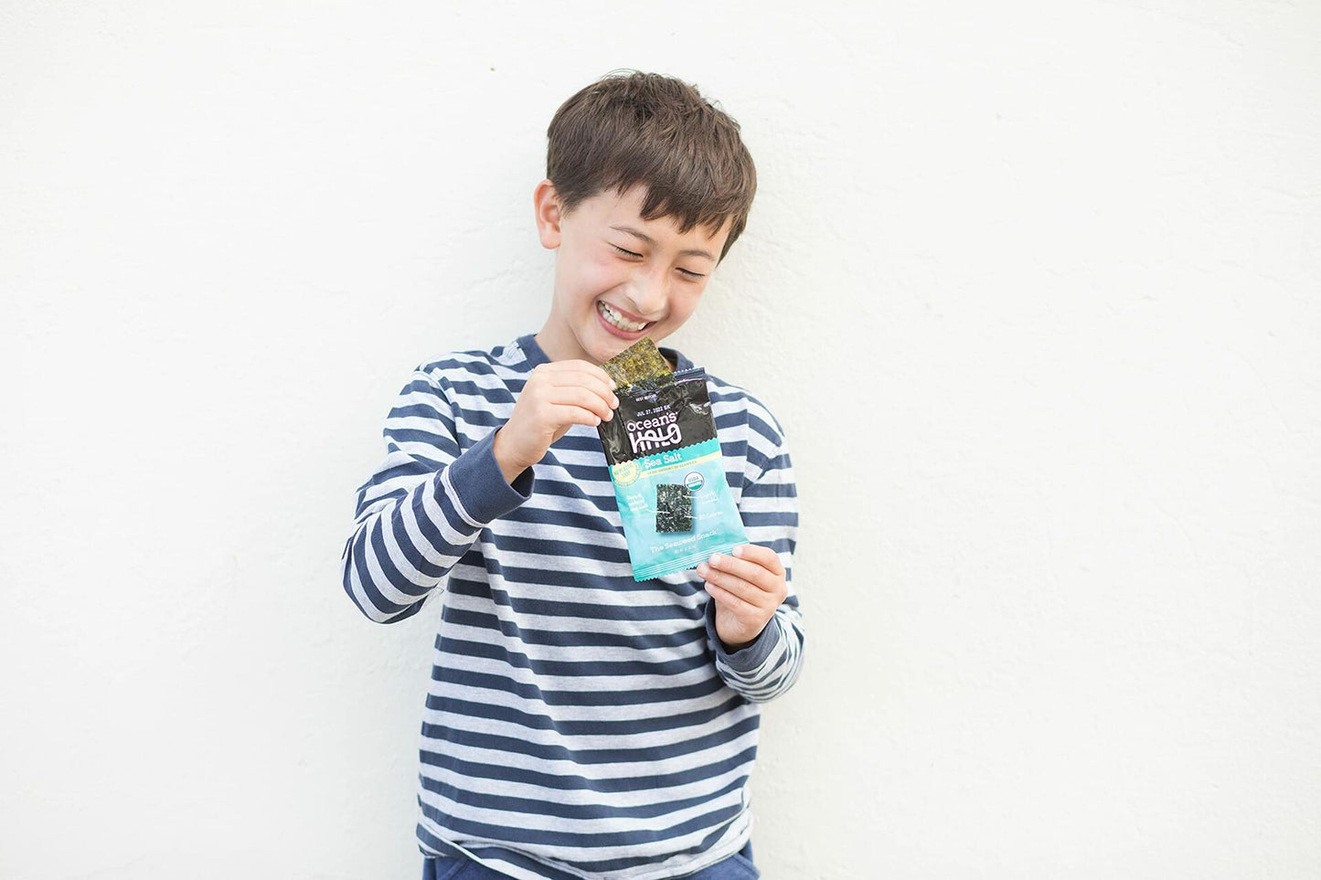 Ocean's Halo Trayless Seaweed Snacks (Sea Salt) 1 case of 20 Units - No Plastic Tray