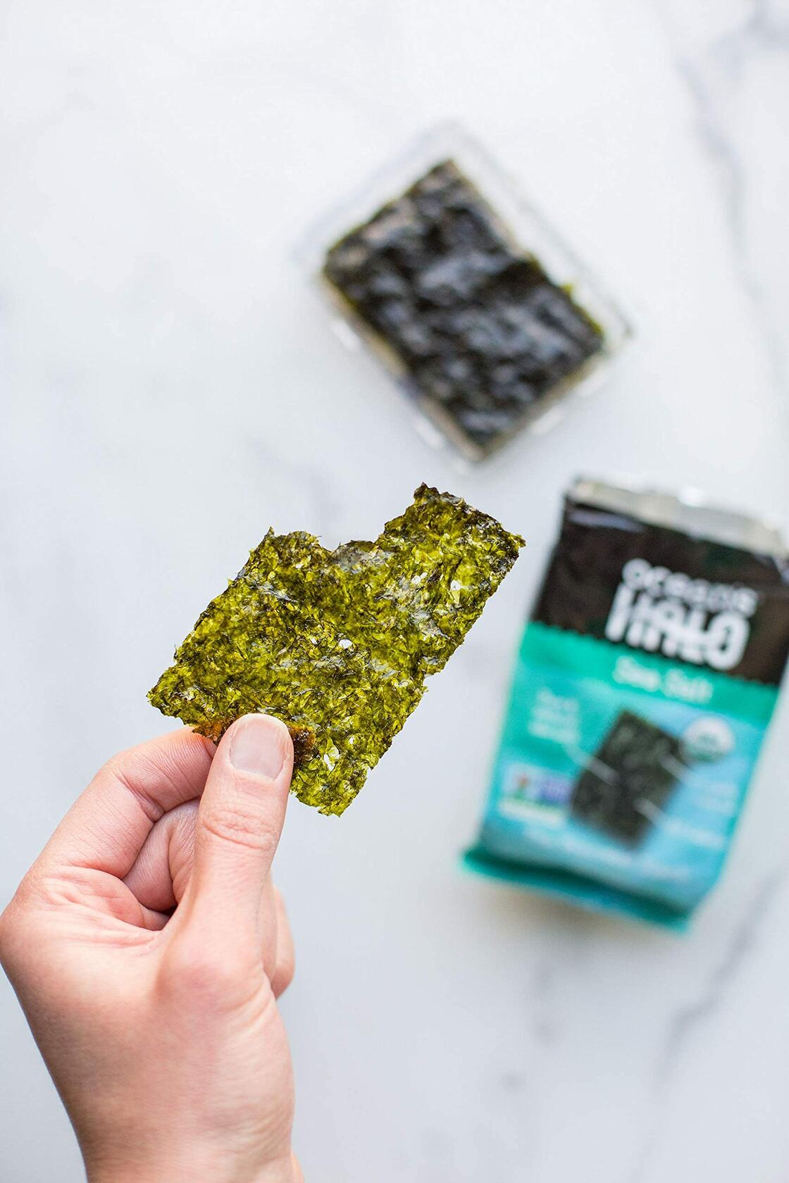 Ocean's Halo 4 Pack Sea Salt Seaweed Snacks, .56 oz, 3 Pack