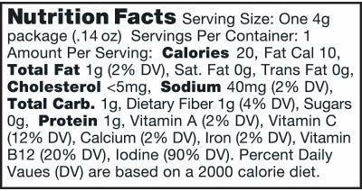 Ocean's Halo 4 Pack Sea Salt Seaweed Snacks, .56 oz, 3 Pack